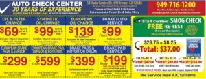 Auto Check Center Coupons